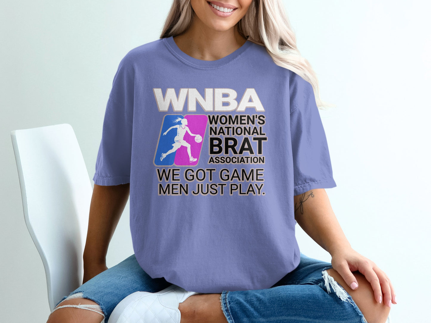 WNBA We Got Game Men Just Play Brat Association product