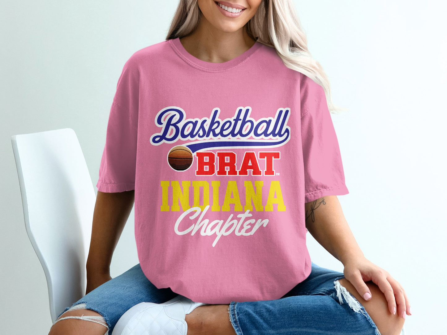 Basketball BRAT INDIANA Chapter Pink Shirt product type