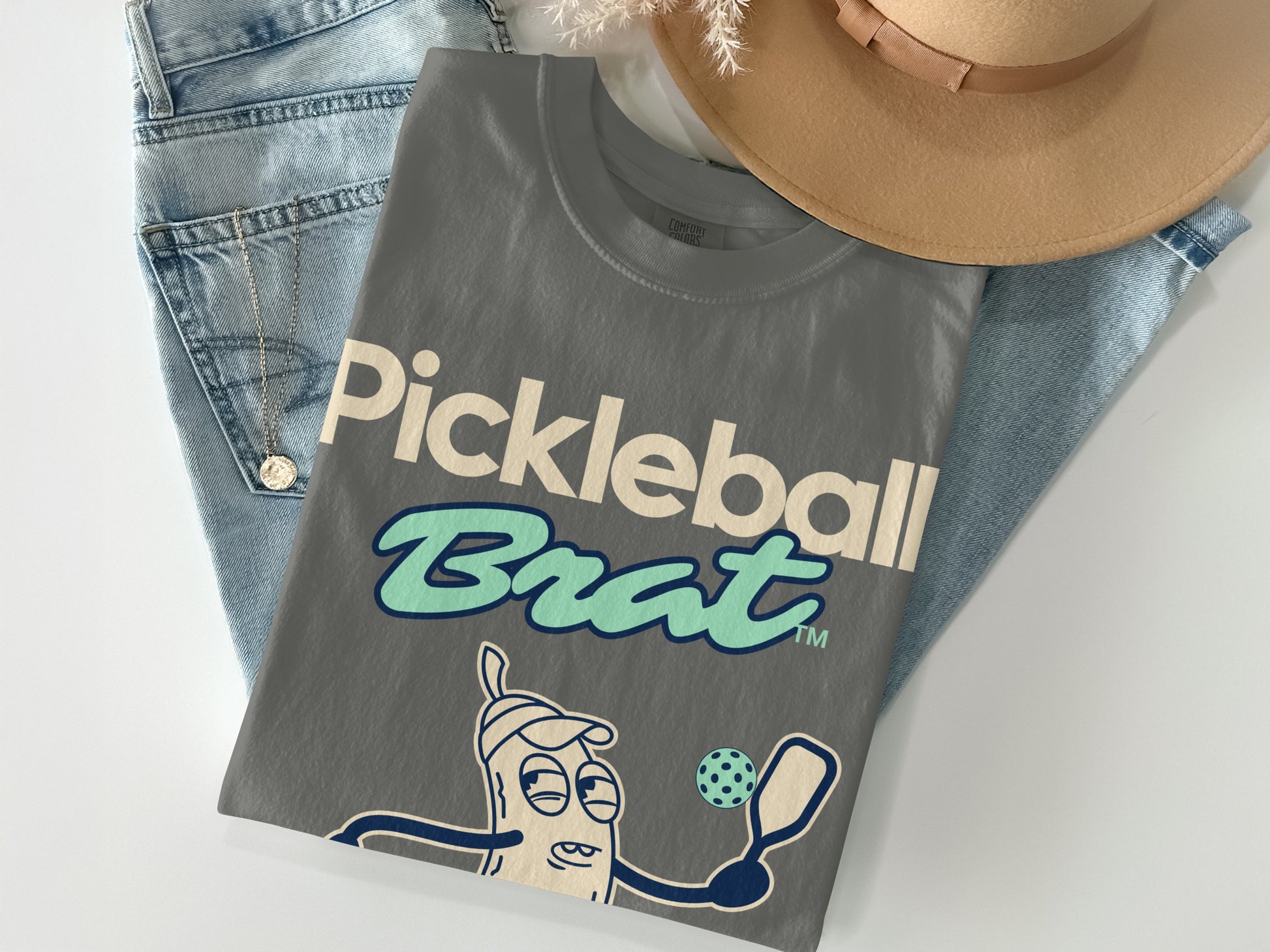 Pickleball Brat Graphic Tee for Casual Wear
