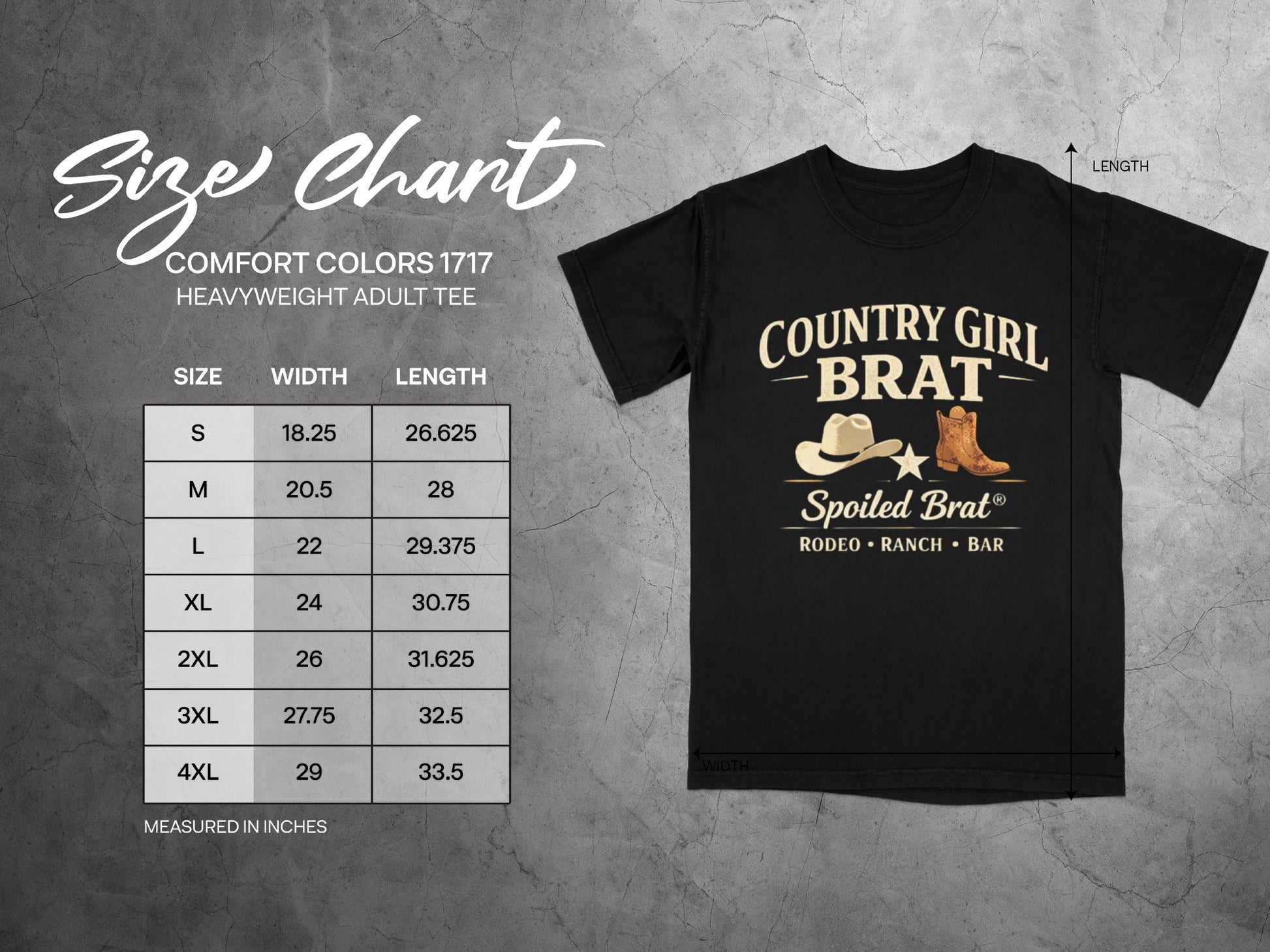 Country Girl Brat Rodeo Ranch Bar Spoiled Brat Tee