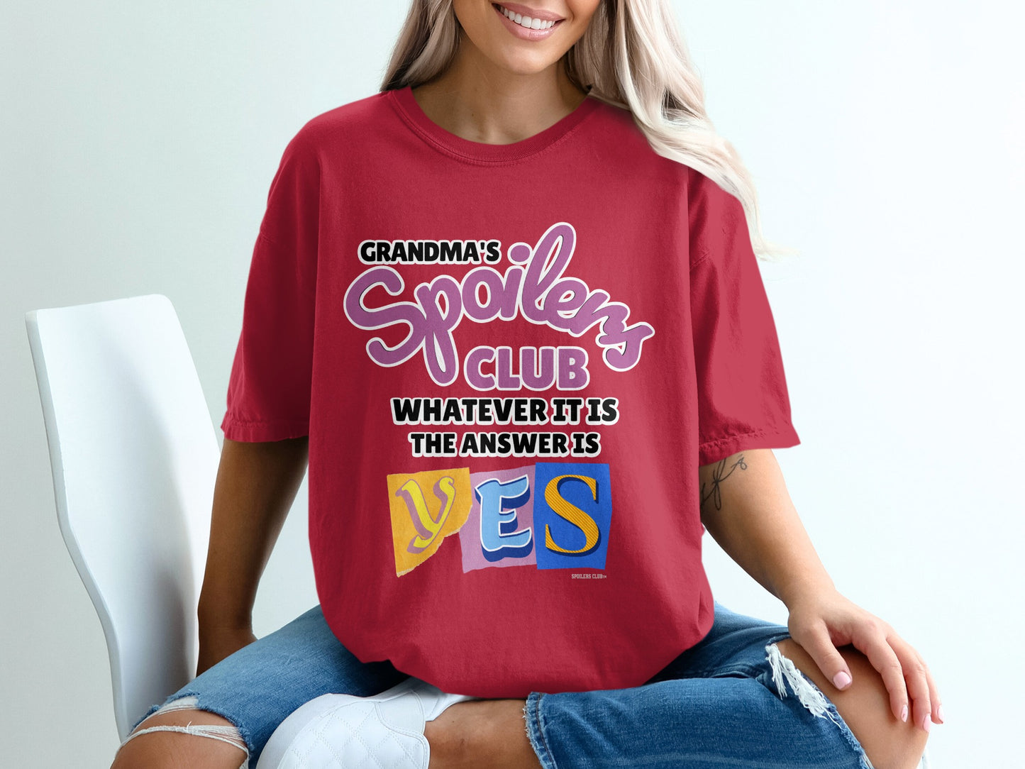 Spoilers Club TM Grandma's Yes Graphic Tee