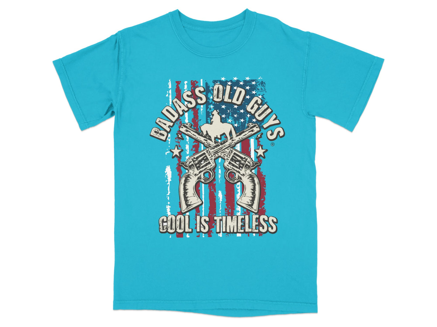 Badass Old Guys Cool Is Timeless Flag Revolvers product type