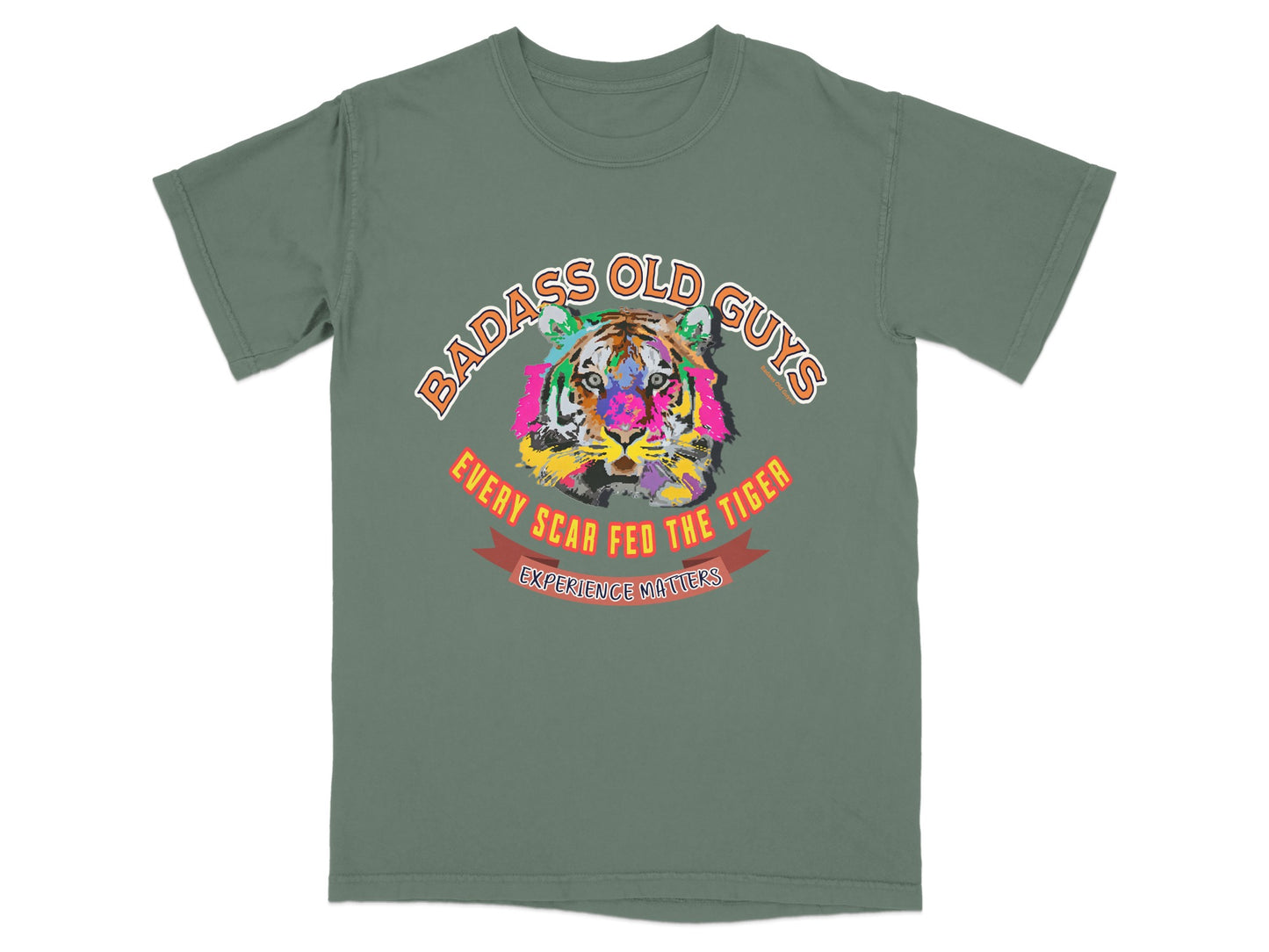 Badass Old Guys Colorful Tiger Experience Matters product type