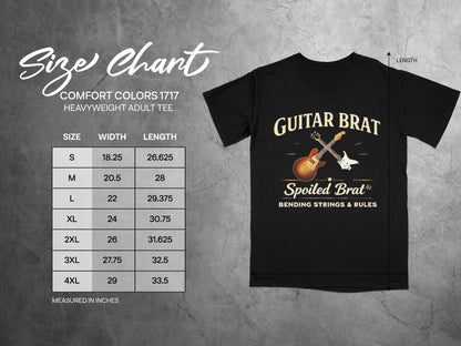 Guitar Brat Spoiled Brat Musician Themed T-Shirt