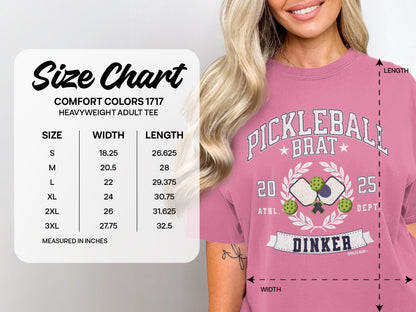 Pickleball Brat Dinker 2025 Comfort Colors Tee product