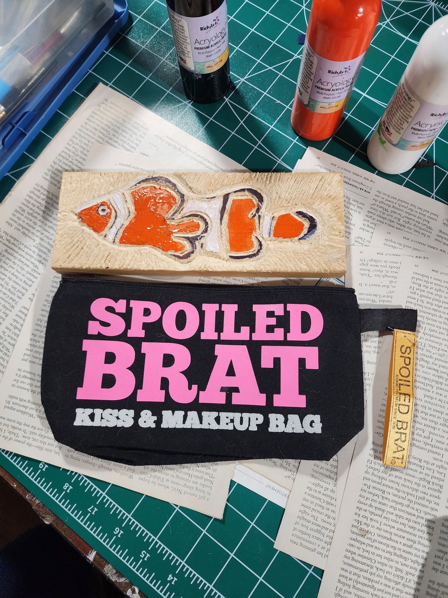 Spoiled Brat Kiss & Makeup Bag