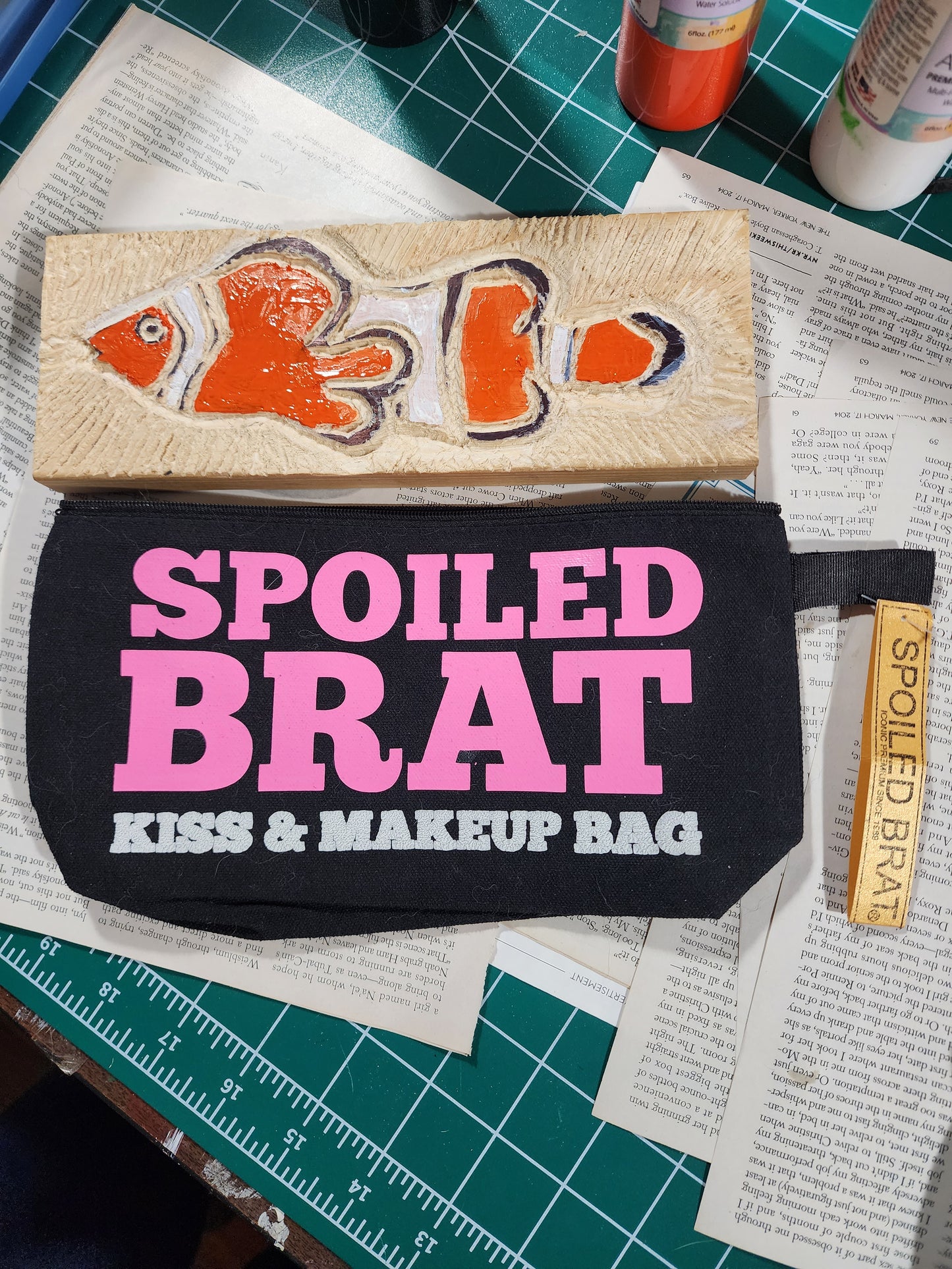Spoiled Brat Kiss & Makeup Bag