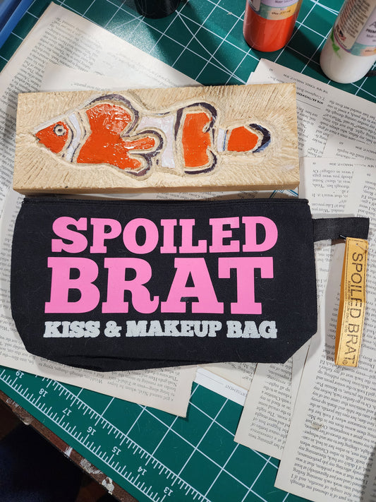 Spoiled Brat Kiss & Makeup Bag