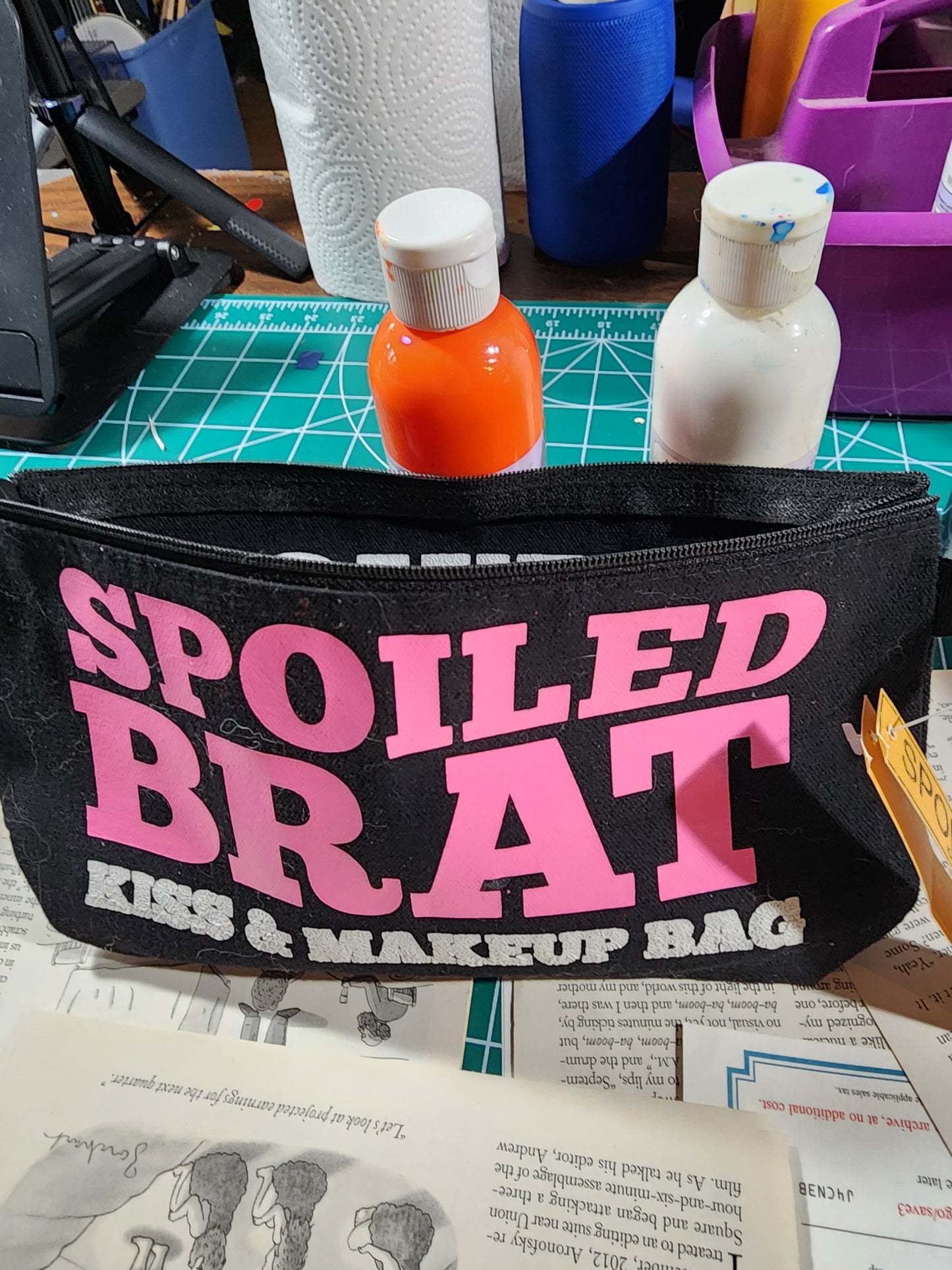 Spoiled Brat Kiss & Makeup Bag
