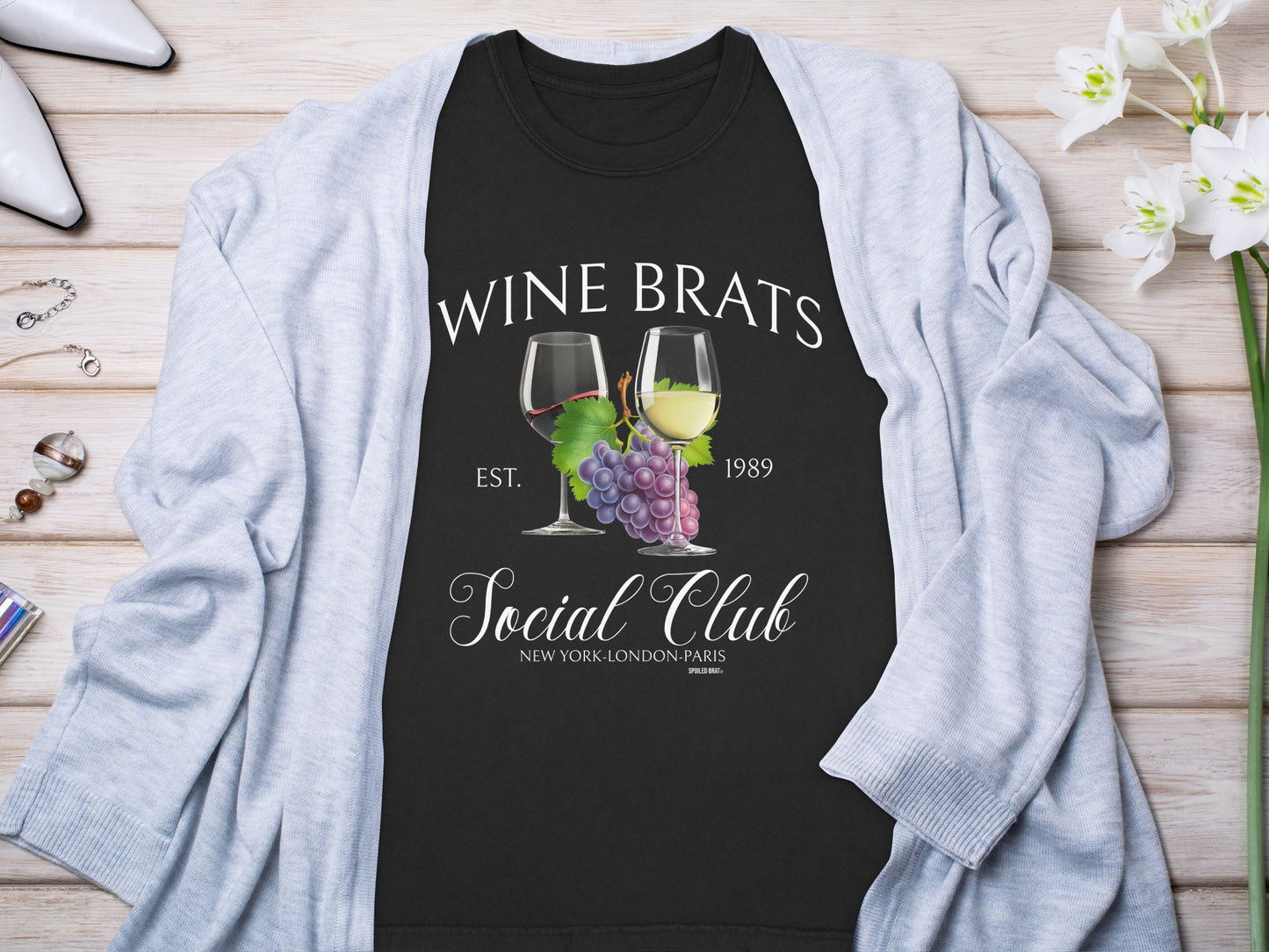 Wine Brats Social Club Est 1989 Graphic Tee product type