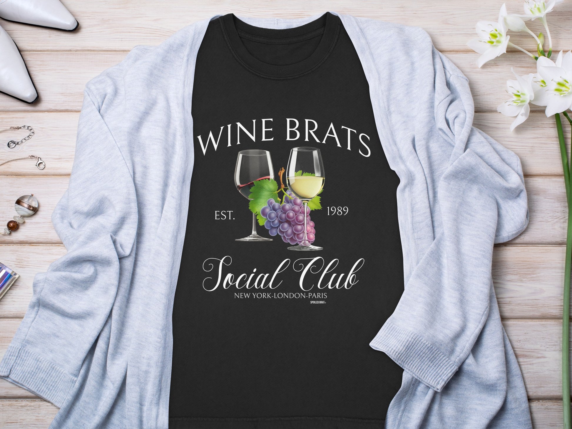 Wine Brats Social Club Est 1989 Graphic Tee product type