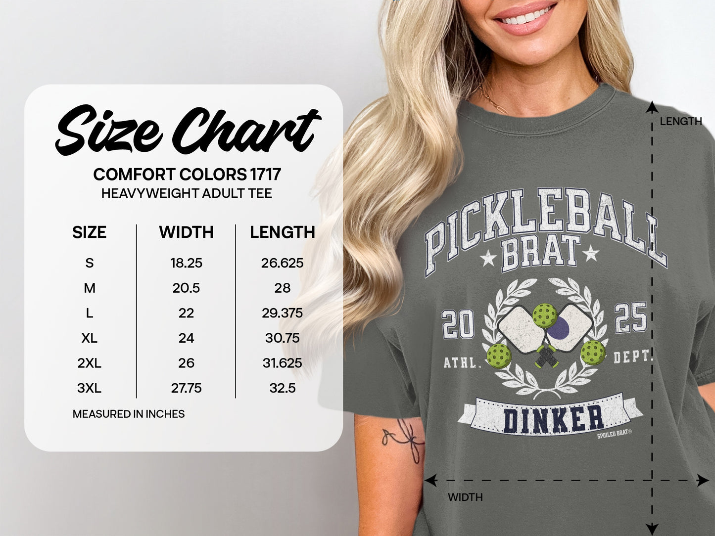 Pickleball Brat Dinker Graphic Tee shirt product