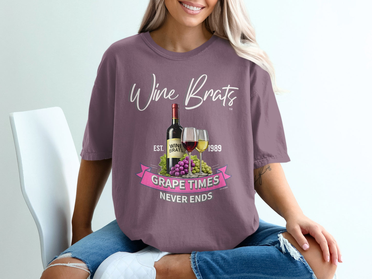 Wine Brats Grape Times Never Ends Est. 1989 shirt