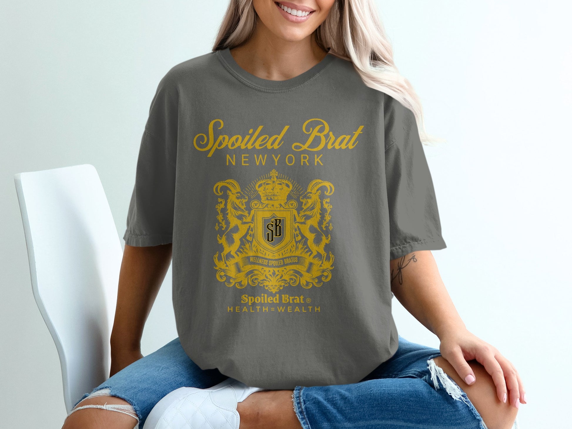 Spoiled Brat Network Health Wealth Graphic Tee product