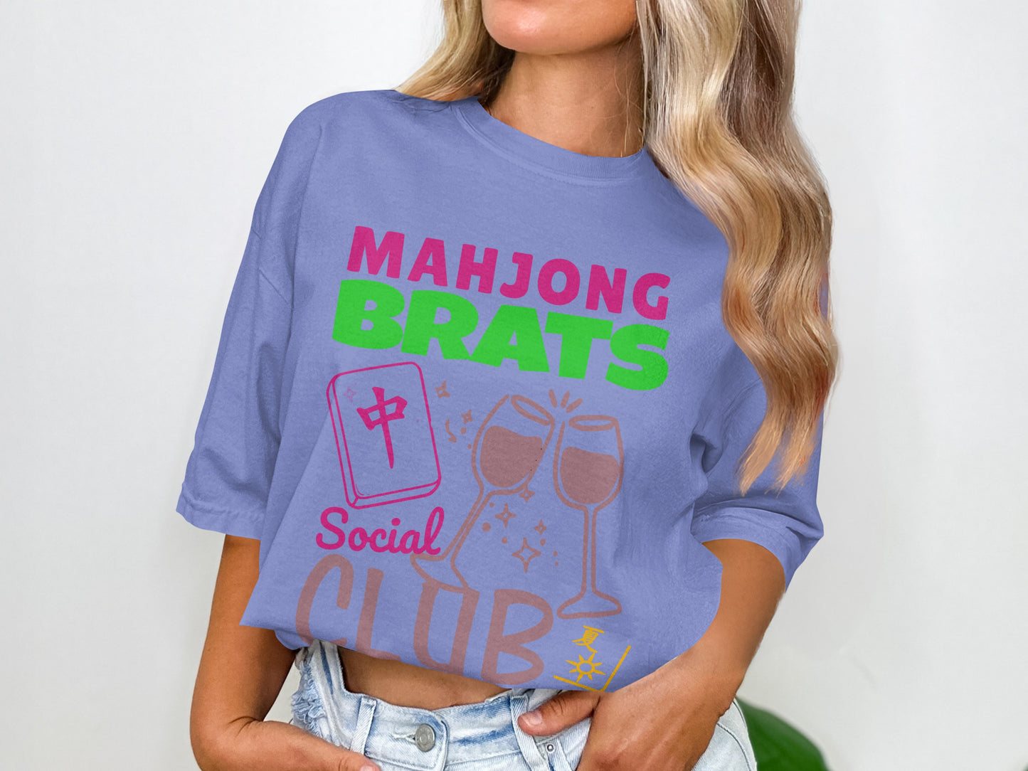 MAHJONG BRATS Social CLUB Lavender Purple product type