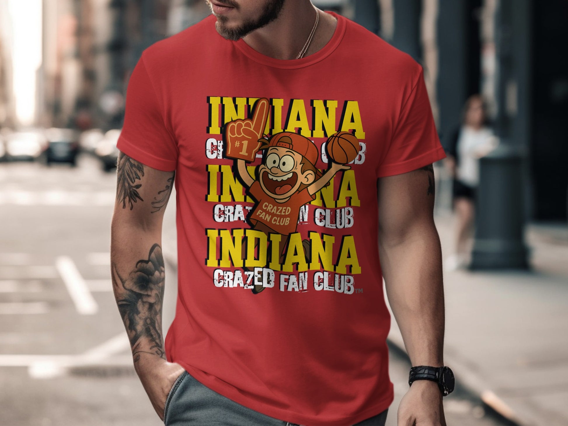 Indiana Crazed Fan Club Graphic Tee Shirt product
