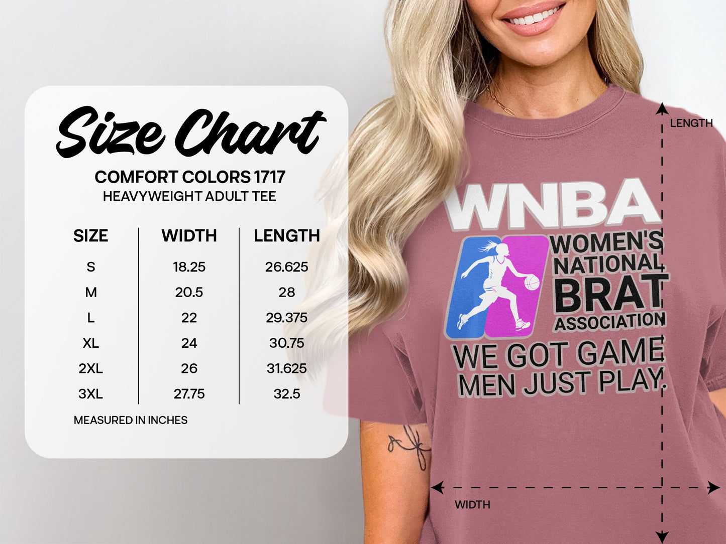 WNBA Women's National Brat Association Adult Tee product