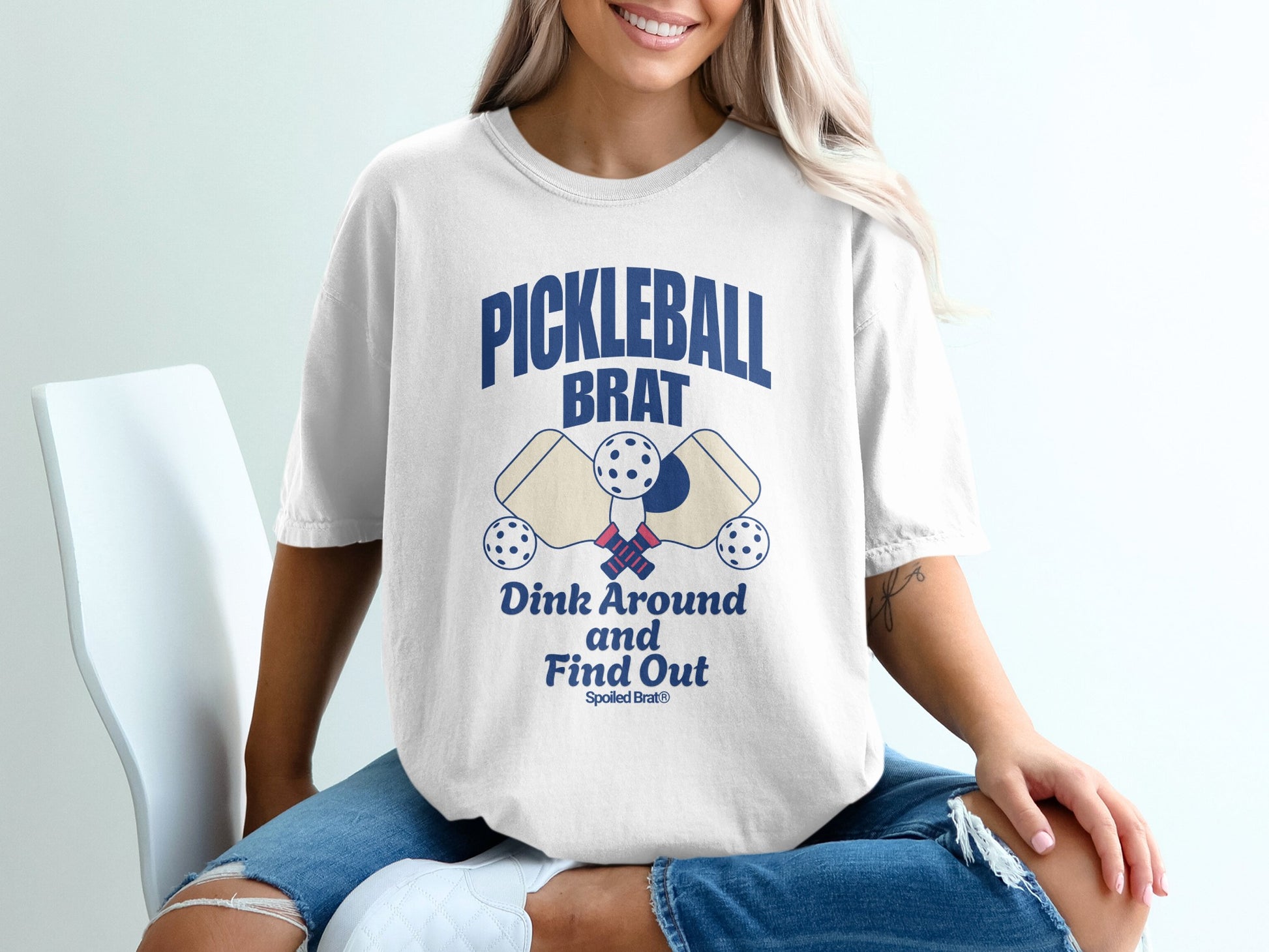 Pickleball Brat Dink Around and Find Out T-Shirt