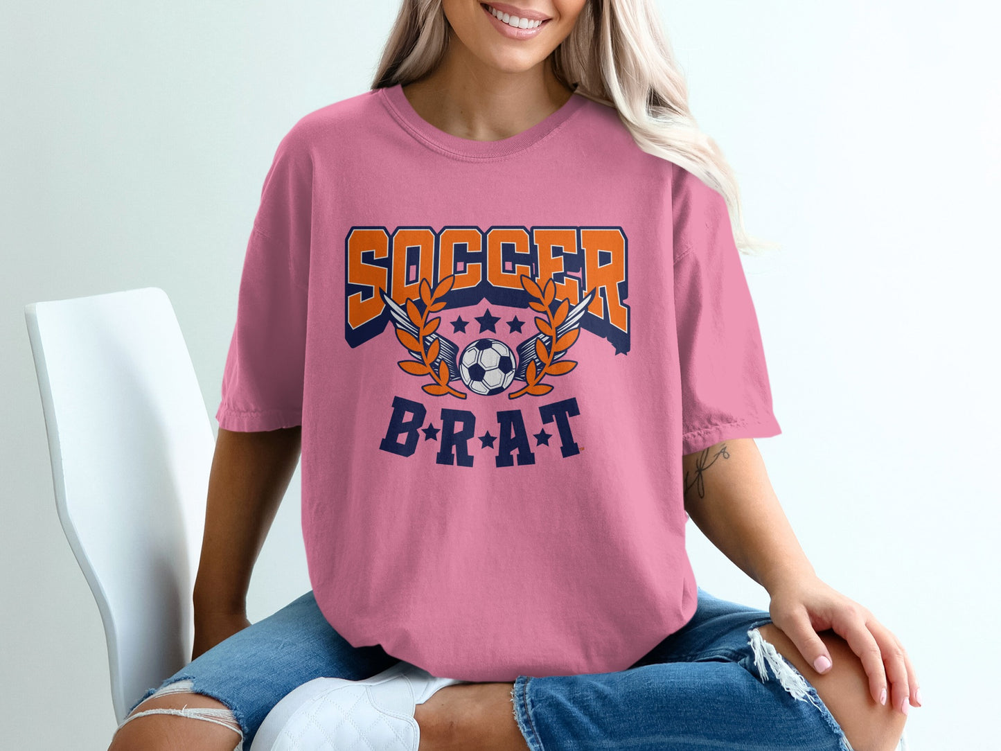 Soccer Brat Graphic Printed Casual T-shirt product