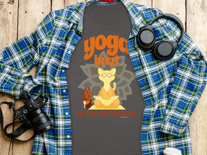 Yoga Breath Paws and Breathe Cat T-Shirt product
