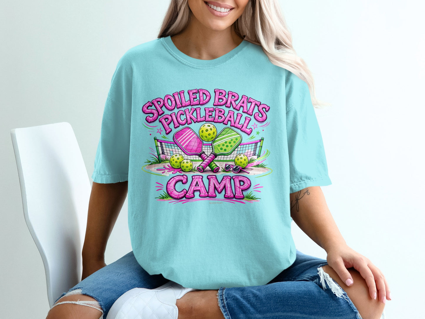 Spoiled Brats Pickleball Camp Graphic T-Shirt