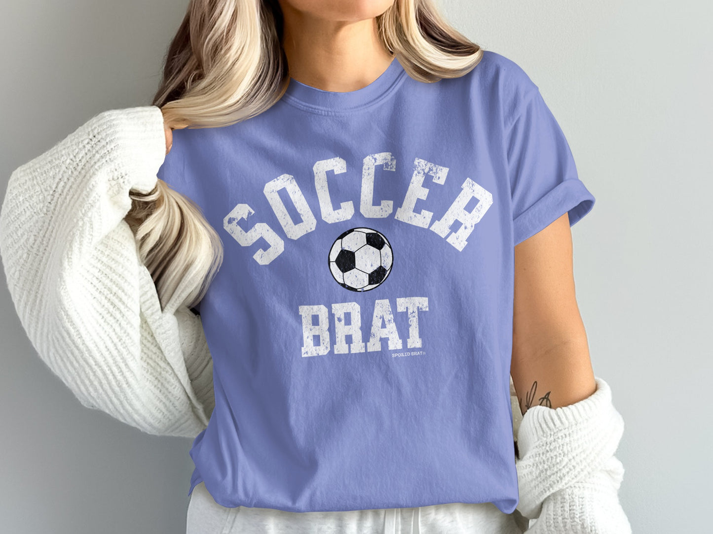 Soccer Brat Graphic T-Shirt for Fans and Enthusiasts