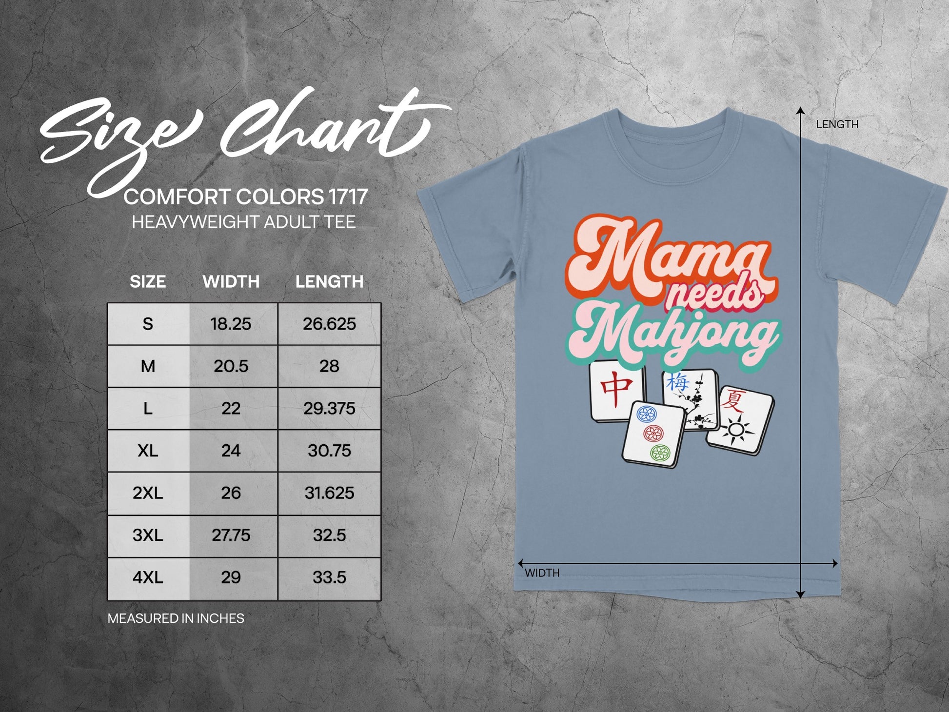 Mama Needs Mahjong Heavyweight Adult Tee