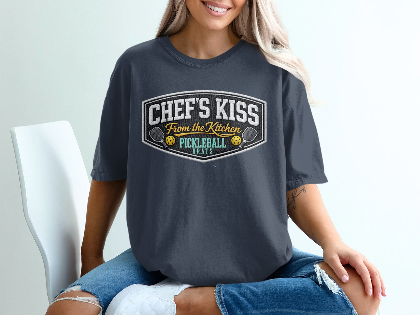 Chef's Kiss From the Kitchen Pickleball Brats T-shirt