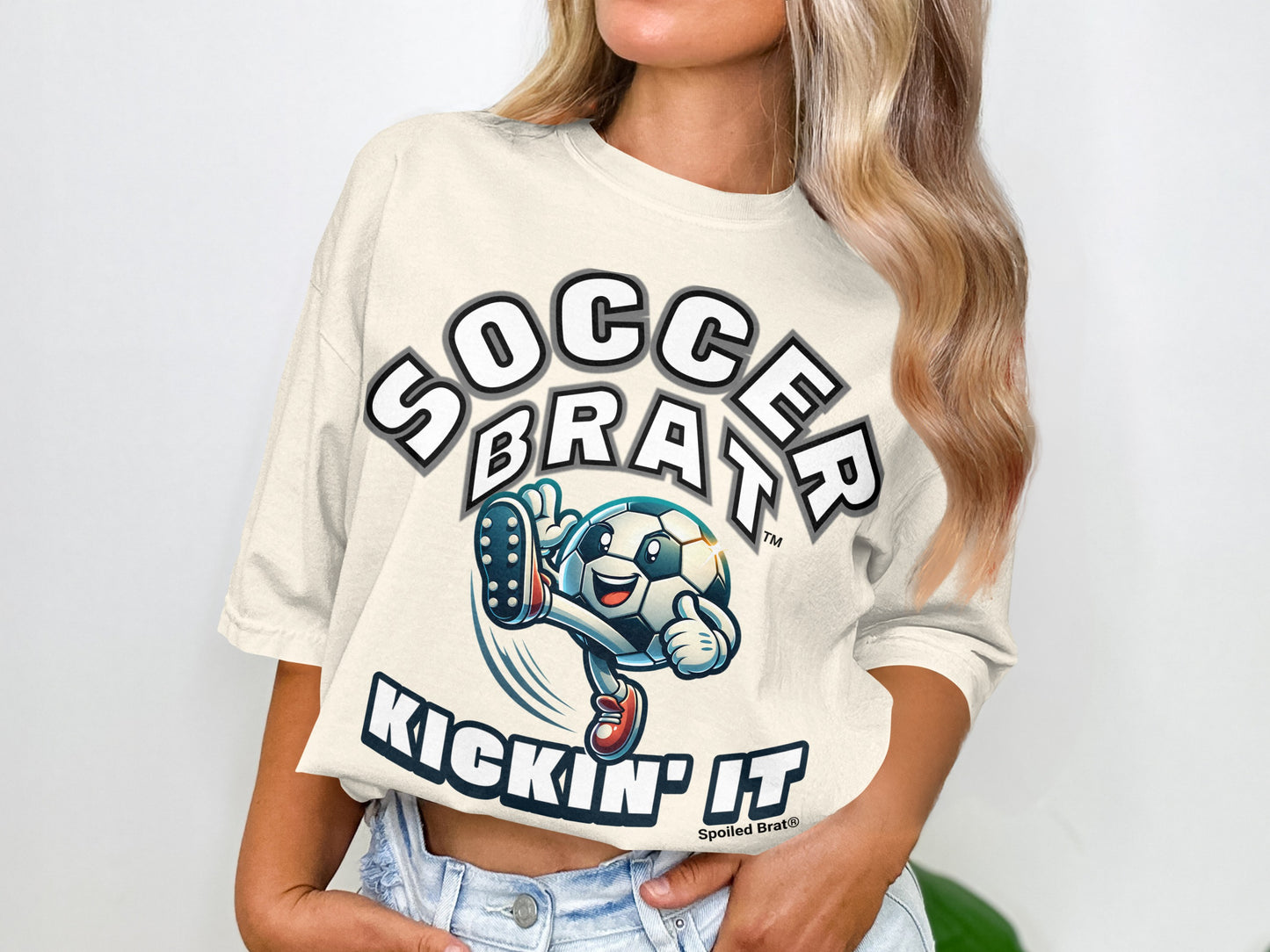 Soccer Brat Kickin' It Spoiled Brat Graphic Tee