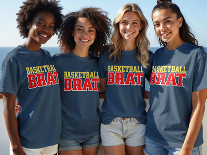 Basketball Brat Print Casual Short Sleeve T-Shirt product