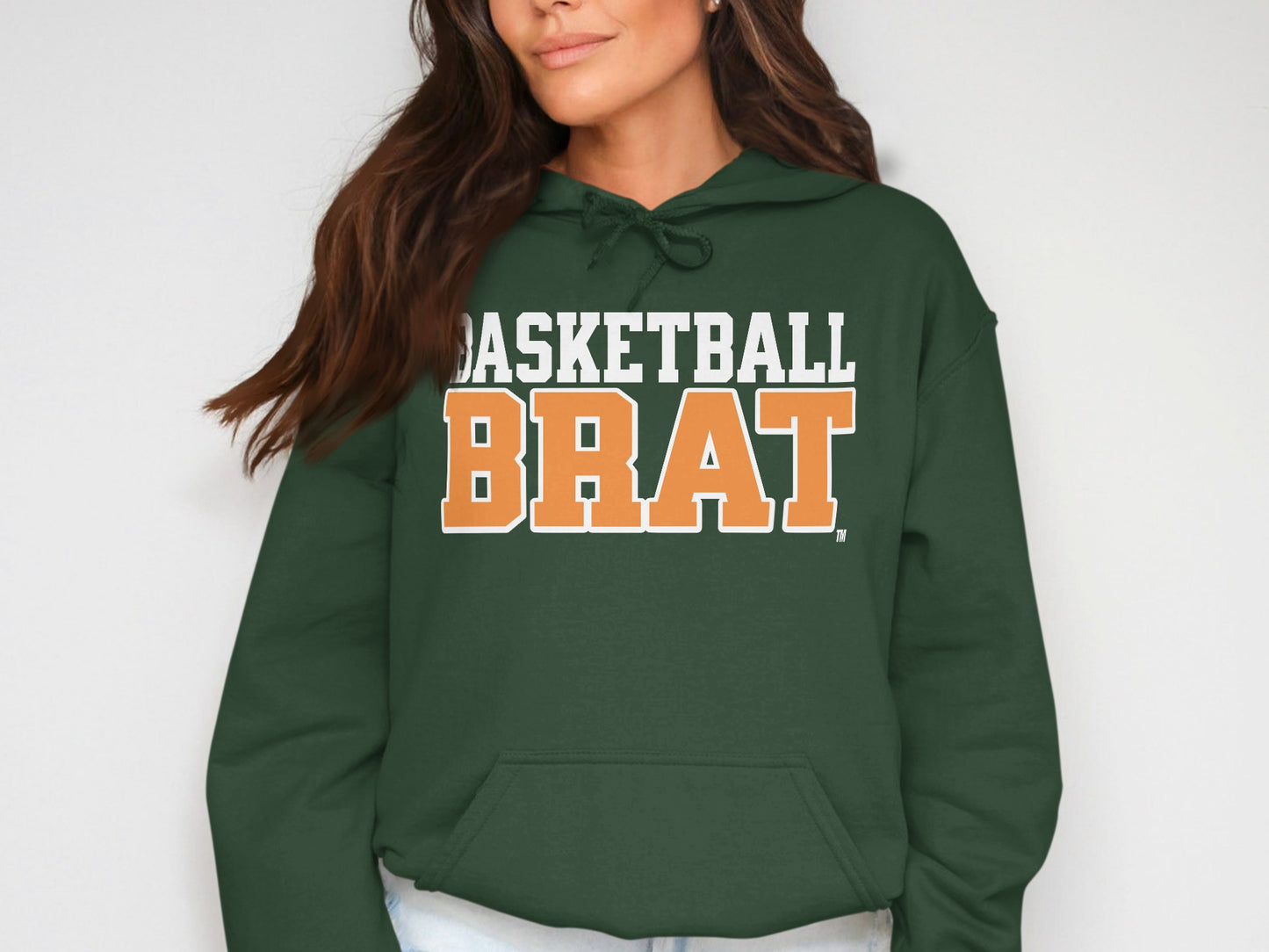 Basketball Brat Printed Graphic Green Hoodie product type