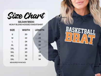 Bold Basketball BRAT TM by Spoiled Brat® Graphic Print Comfortable Casual Hoodie