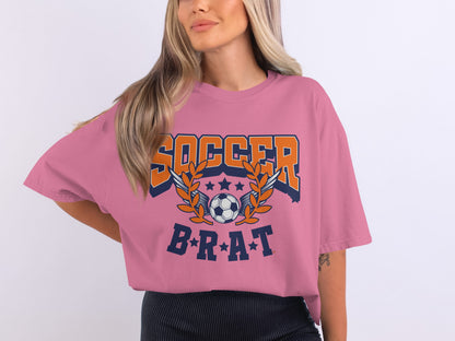 Soccer Brat Pink Graphic Tee product type
