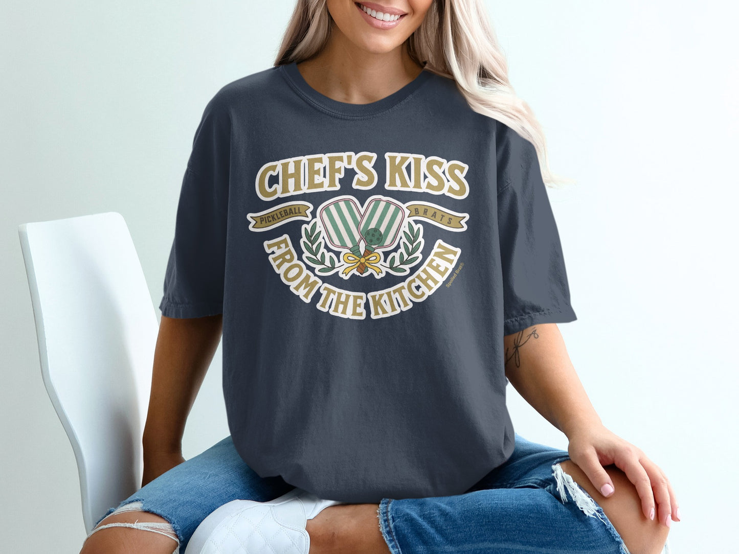 Chef's Kiss From The Kitchen Pickleball Brats T-shirt