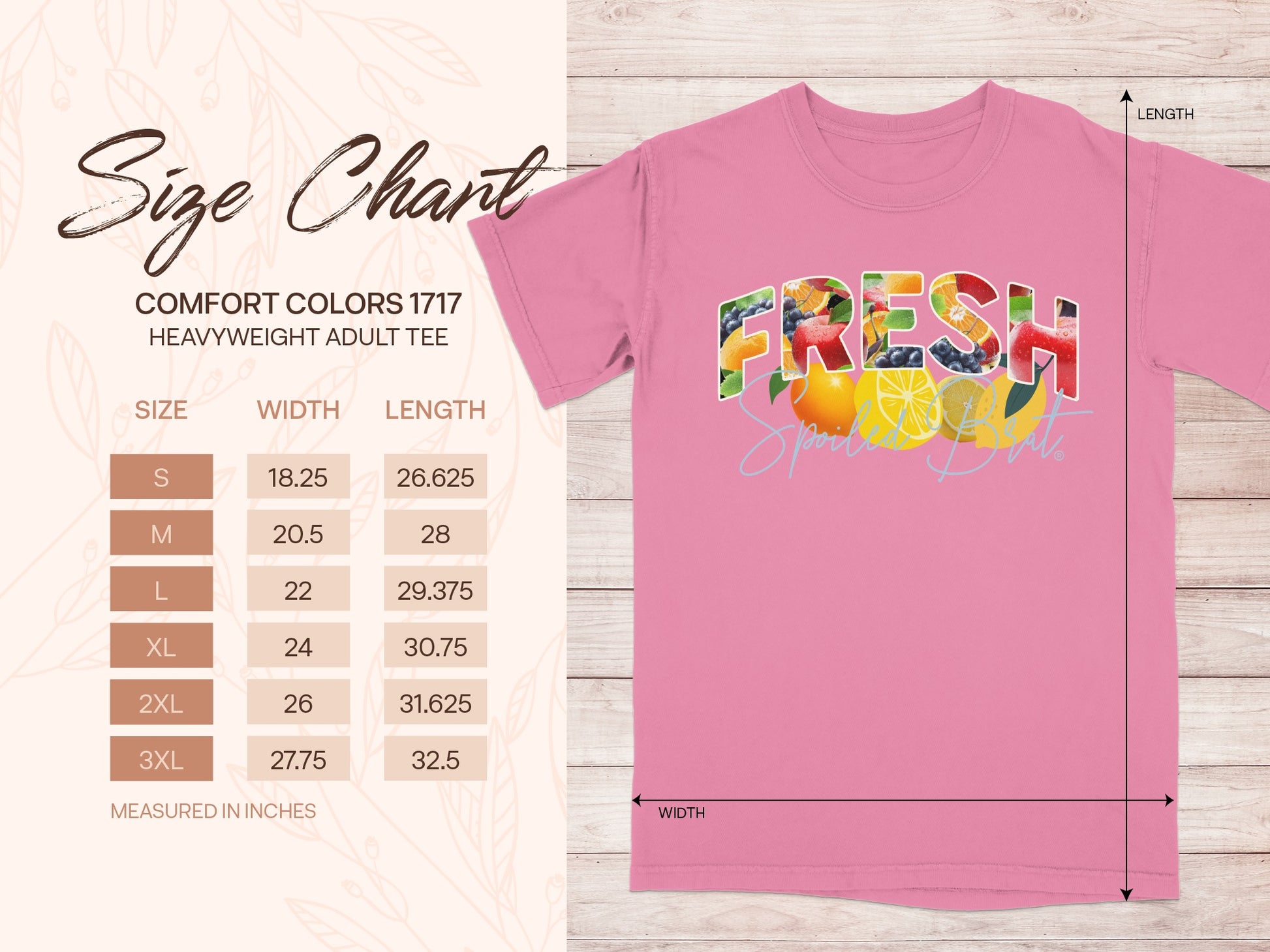 Fresh Sliced Fruit Graphic Comfort Colors Adult Tee product