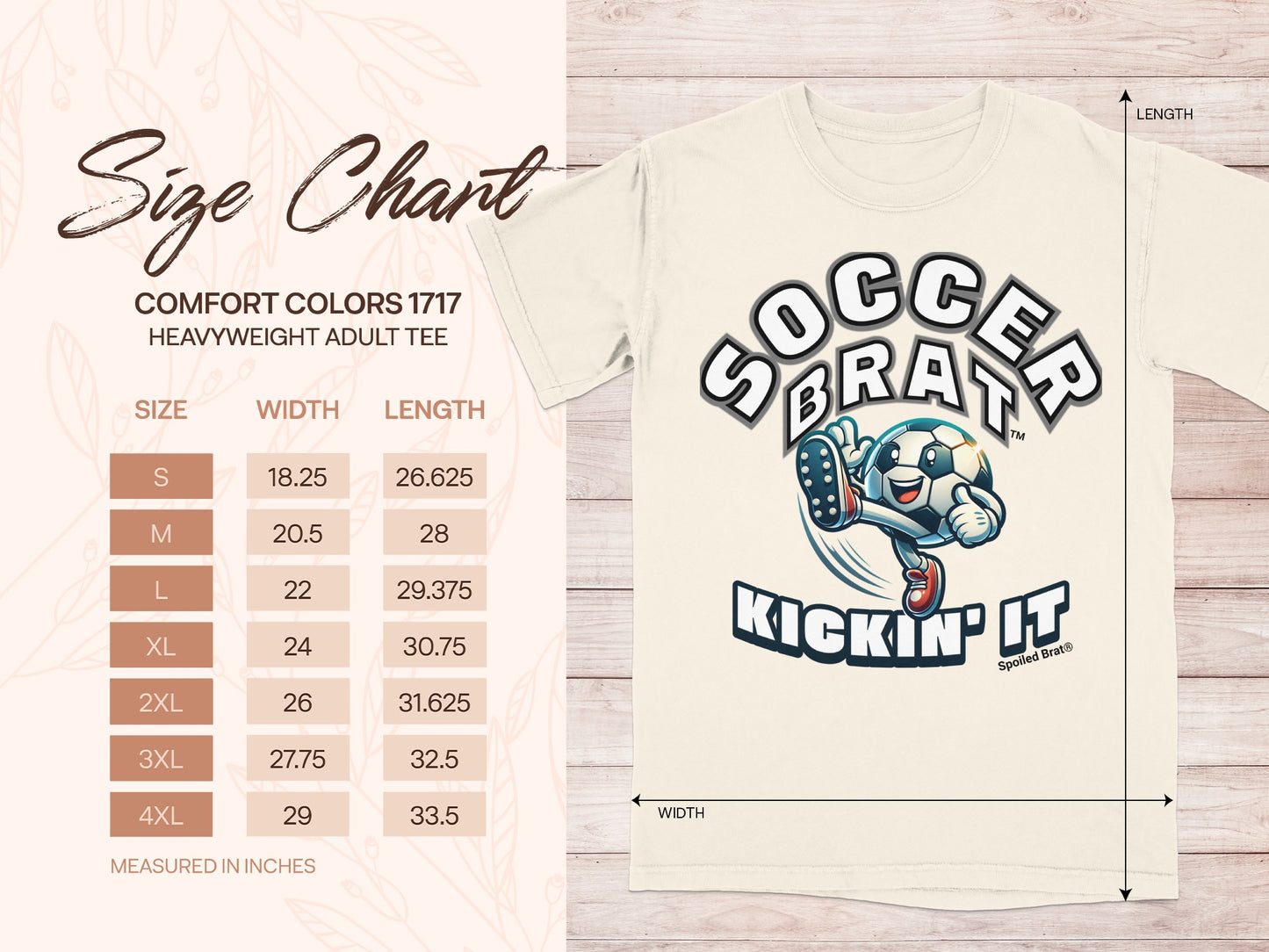 Soccer Brat Kickin' It Comfort Colors Adult Tee