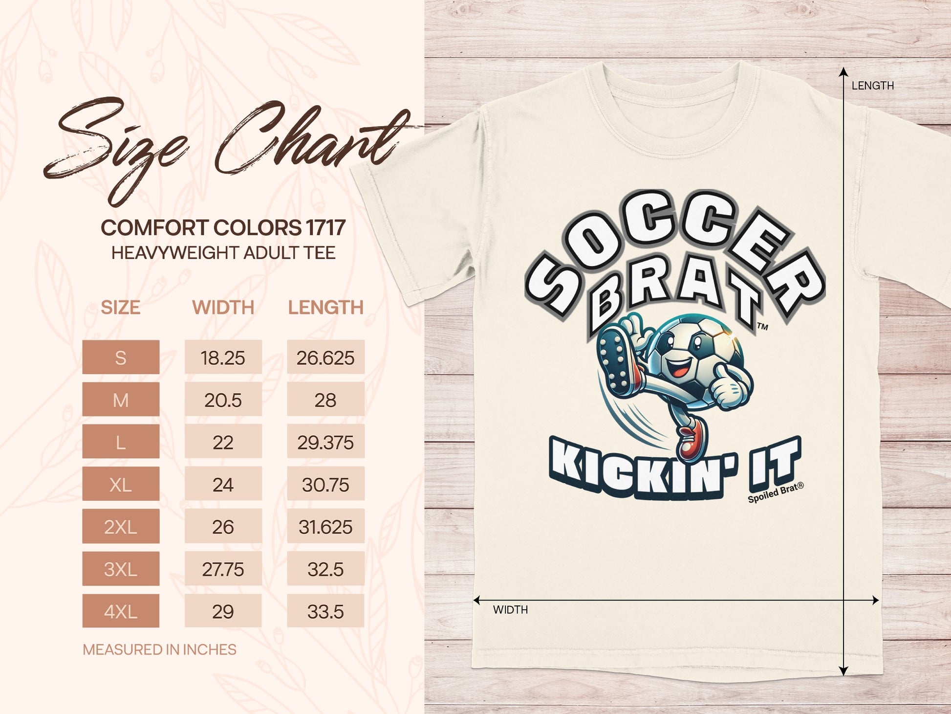 Soccer Brat Kickin' It Comfort Colors Adult Tee