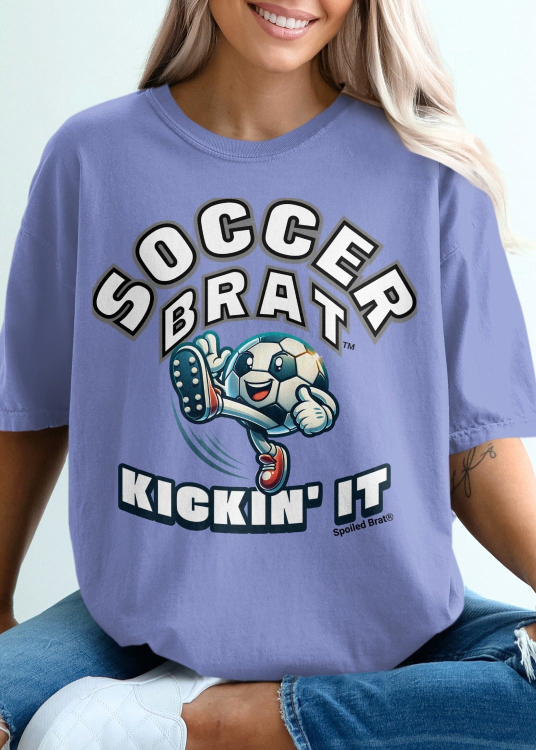 Soccer Brat Kickin' It Graphic T-Shirt Product