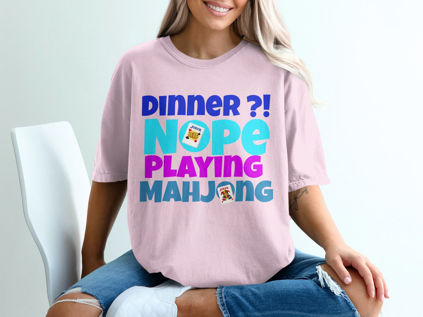 DINNER ?! NOPE PLAYING MAHJONG product type