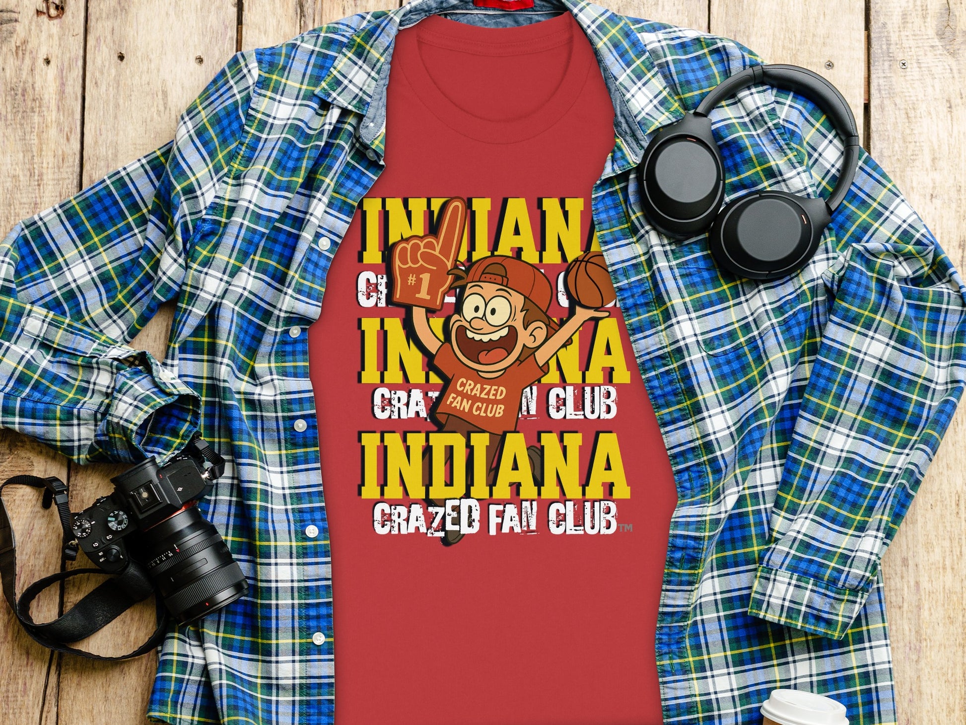 Indiana Crazed Fan Club Shirt Number One Fan product type
