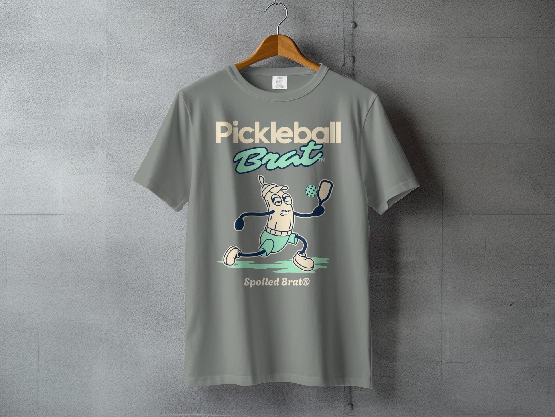 Pickleball Brat Spoiled Brat Graphic T-Shirt