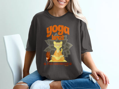 Yoga Cat Paws and Breathe Relaxed Fit T-Shirt product type