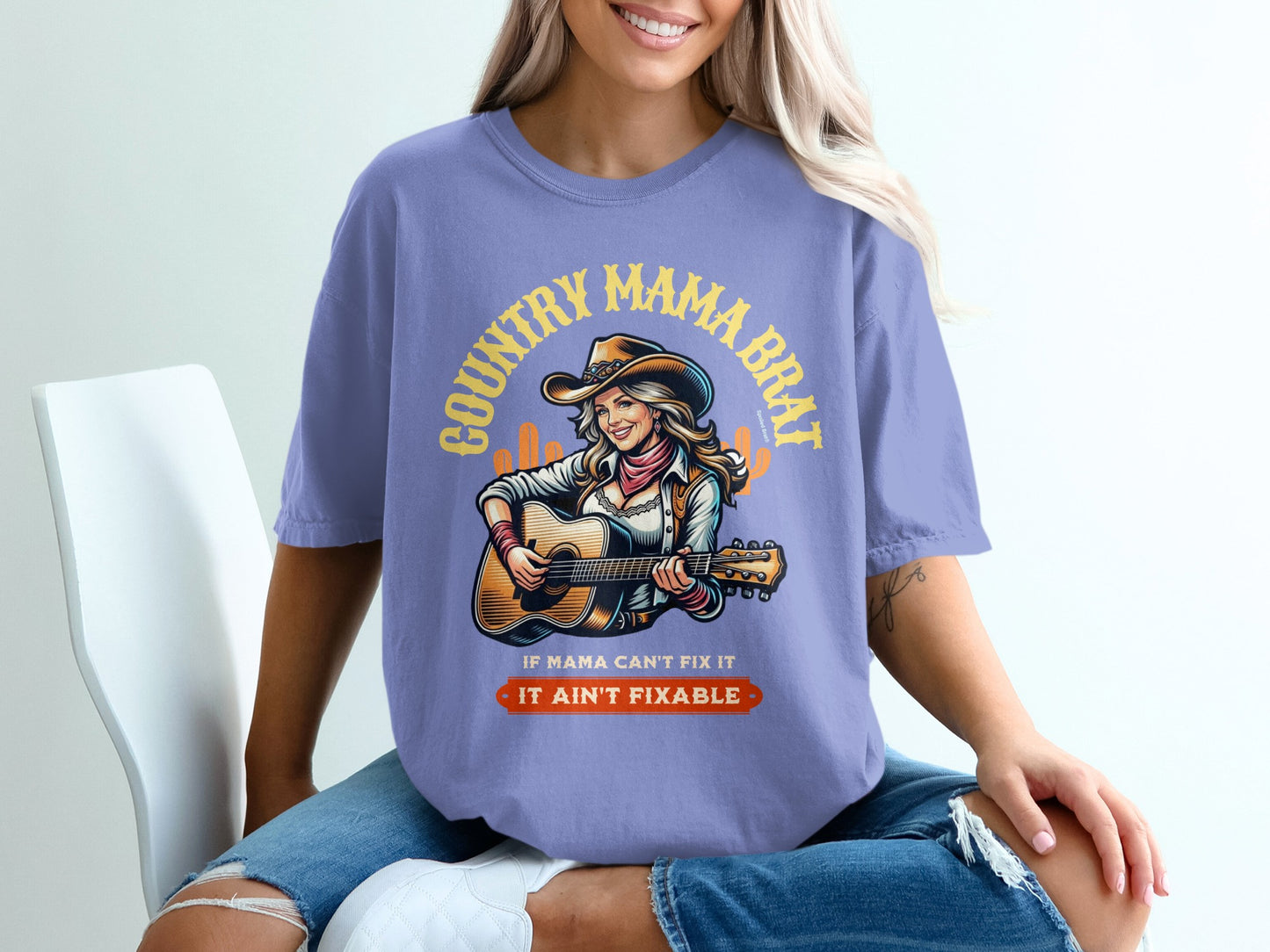 Country Mama Brat If Mama Can't Fix It It Ain't Fixable Shirt