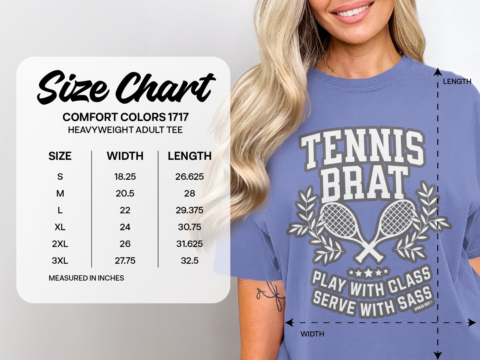 Tennis Brat Play with Class Serve with Sass Tee product