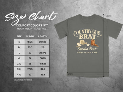 Country Girl Brat Spoiled Brat Rodeo Ranch Bar Adult Tee