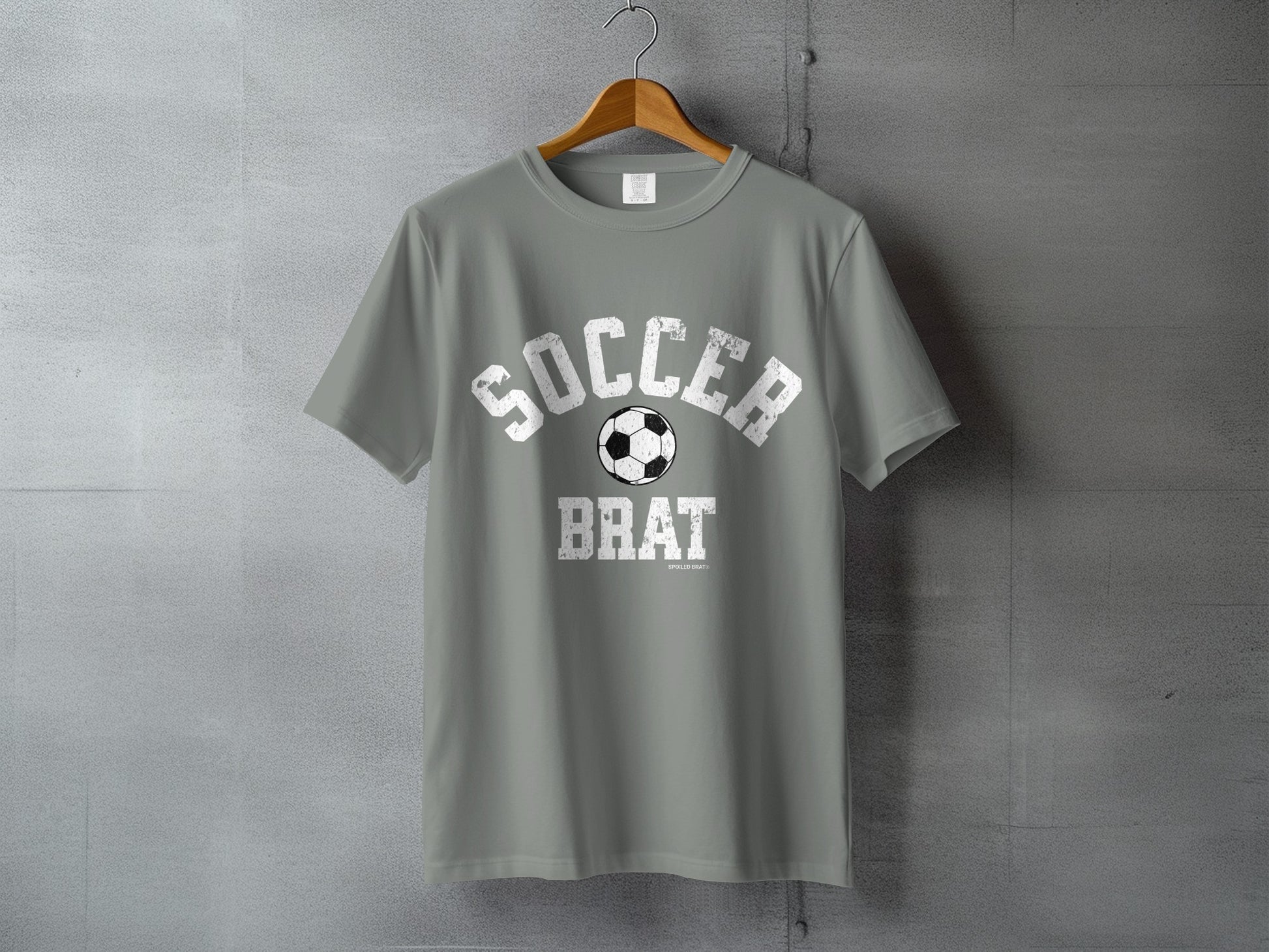 Soccer Brat Shirt with Soccer Ball Graphic Design