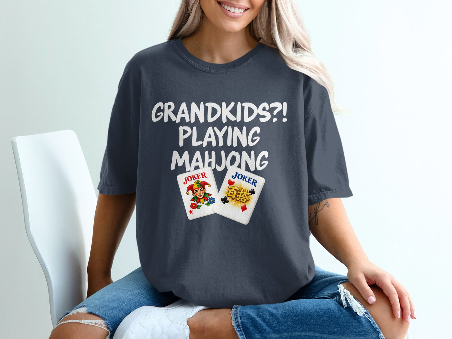 GRANDKIDS?! PLAYING MAHJONG Joker Cards product type