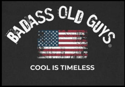 BADASS OLD GUYS American Flag COOL IS TIMELESS T-Shirt
