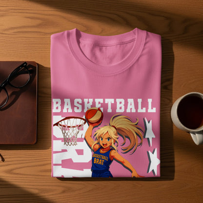 Basketball Brat Pink Graphic T-shirt product type