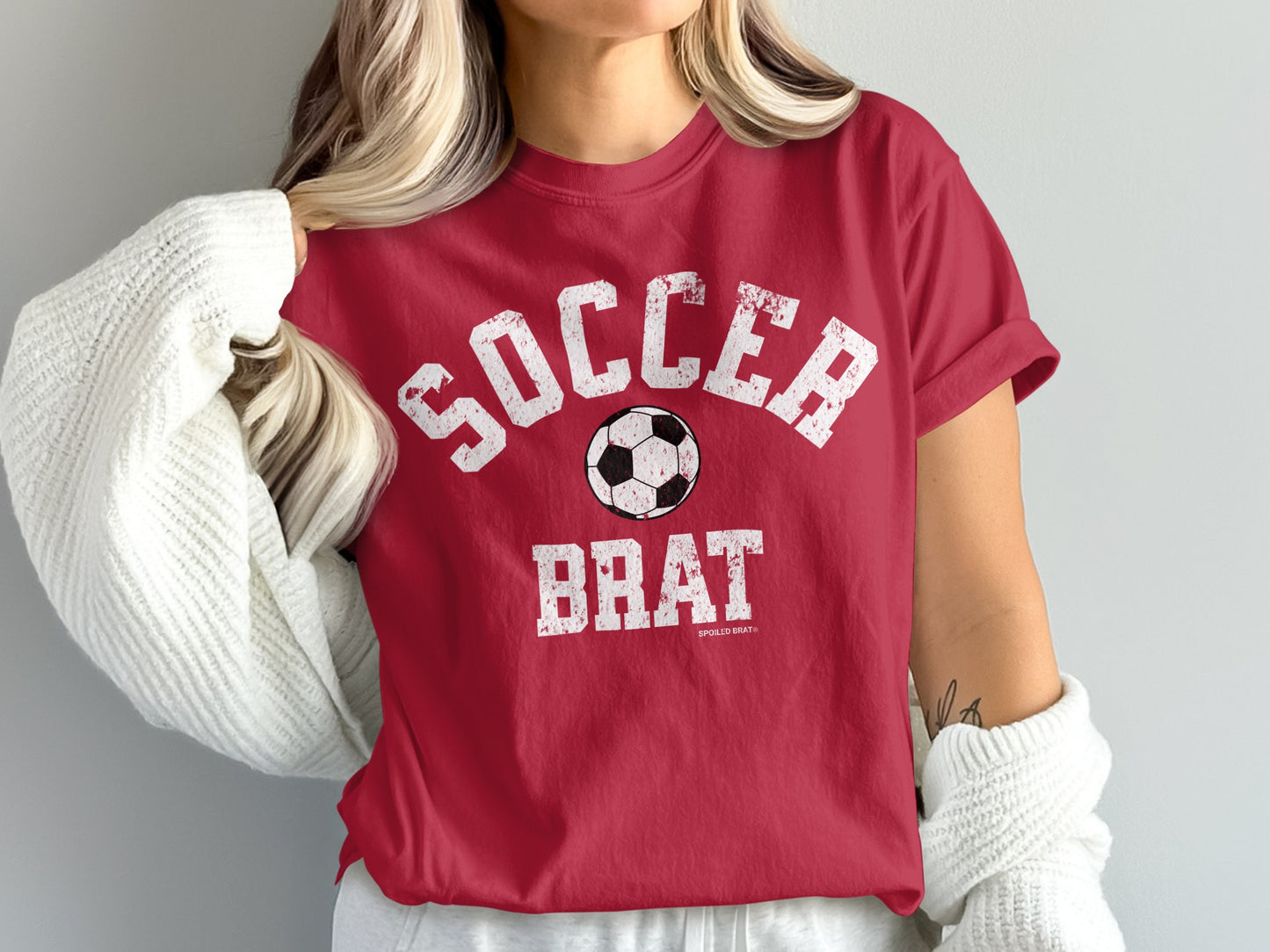 Soccer Brat Graphic Tee Perfect for Football Fans